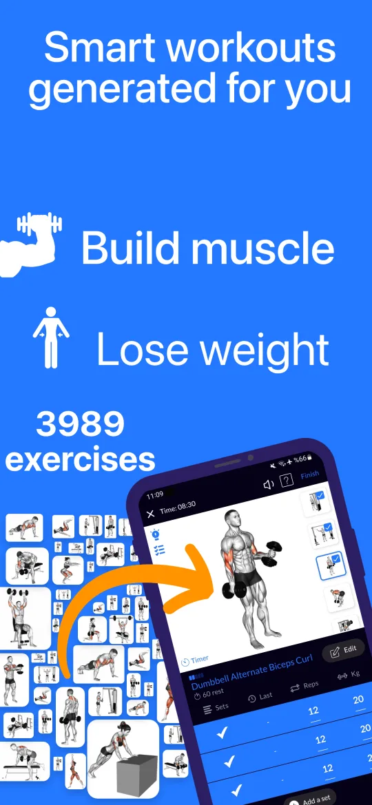 FitAI Screenshot - Smart Workouts Generated for You