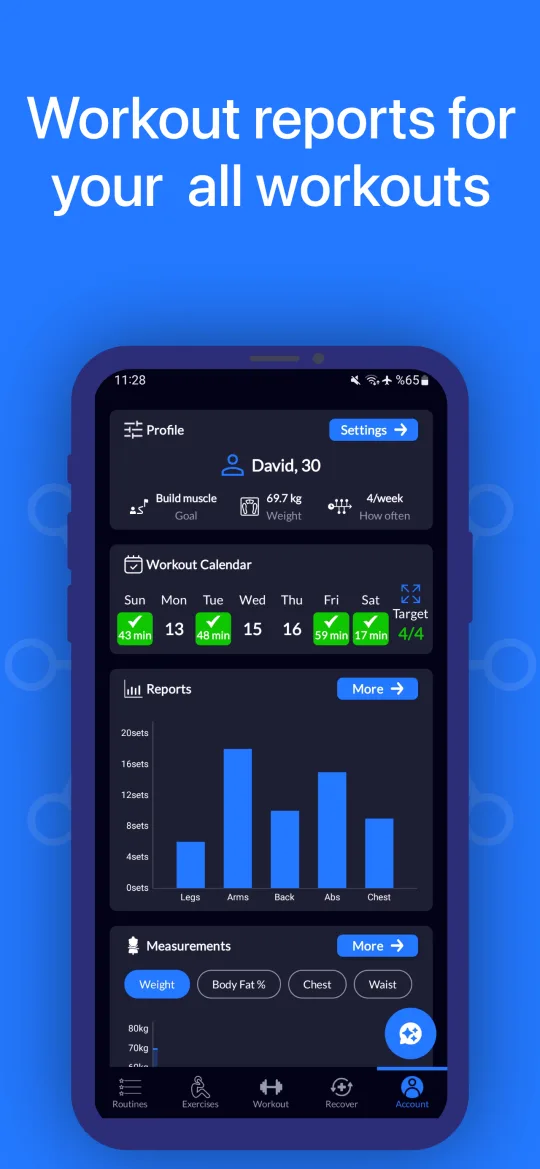 FitAI Screenshot - Progress Tracking