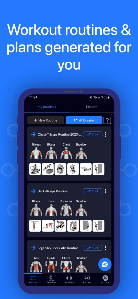 FitAI Screenshot - AI Coach
