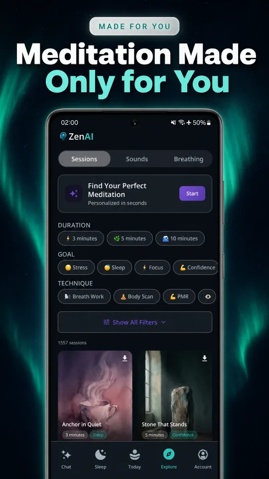 ZenAI Screenshot - Meditation Made Only for You